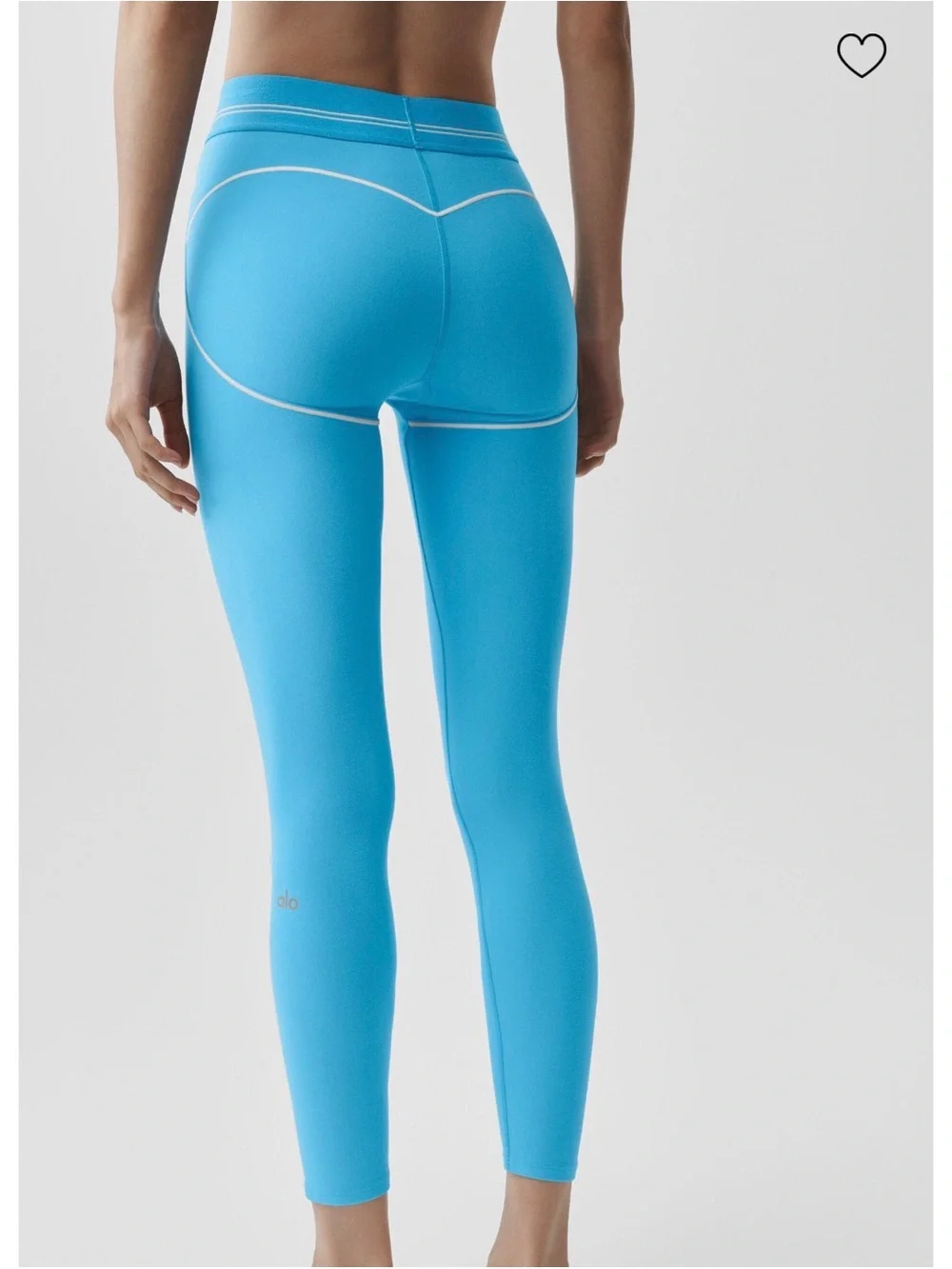 17. ALO airbrush high-waist heart throb Leggings in Azure Blue